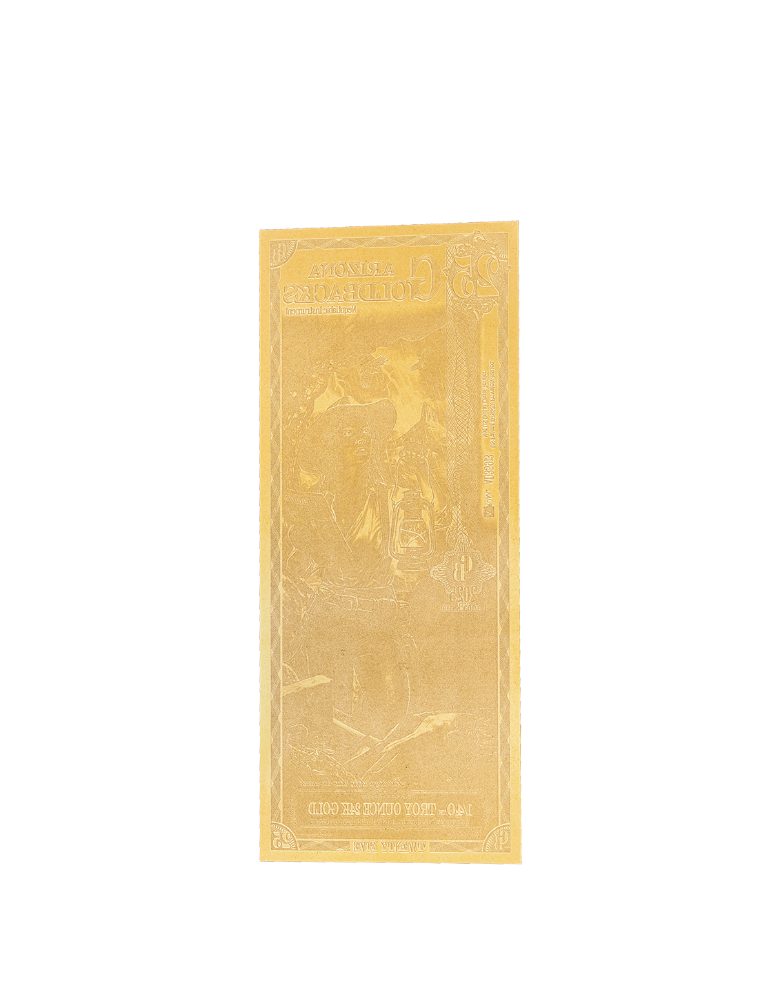 25 Arizona Goldback | Aurum Gold Foil Note (24k)