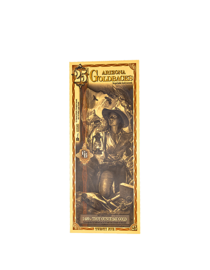 25 Arizona Goldback | Aurum Gold Foil Note (24k)