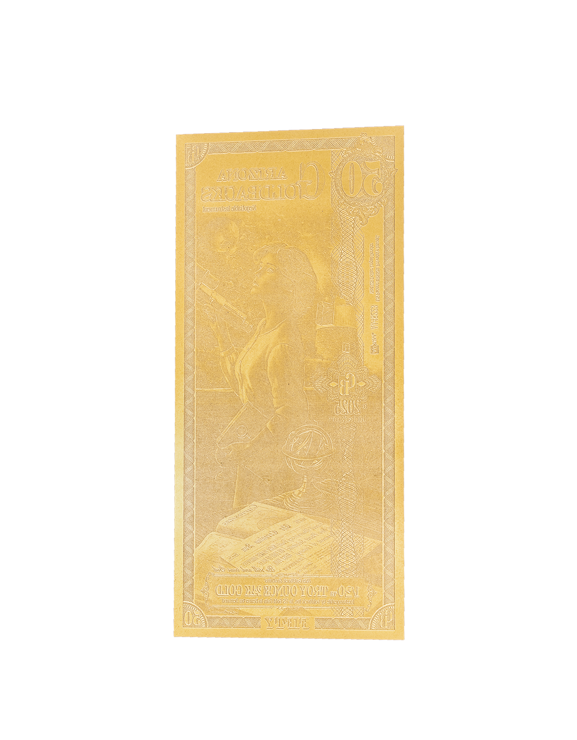 50 Arizona Goldback | Aurum Gold Foil Note (24k)