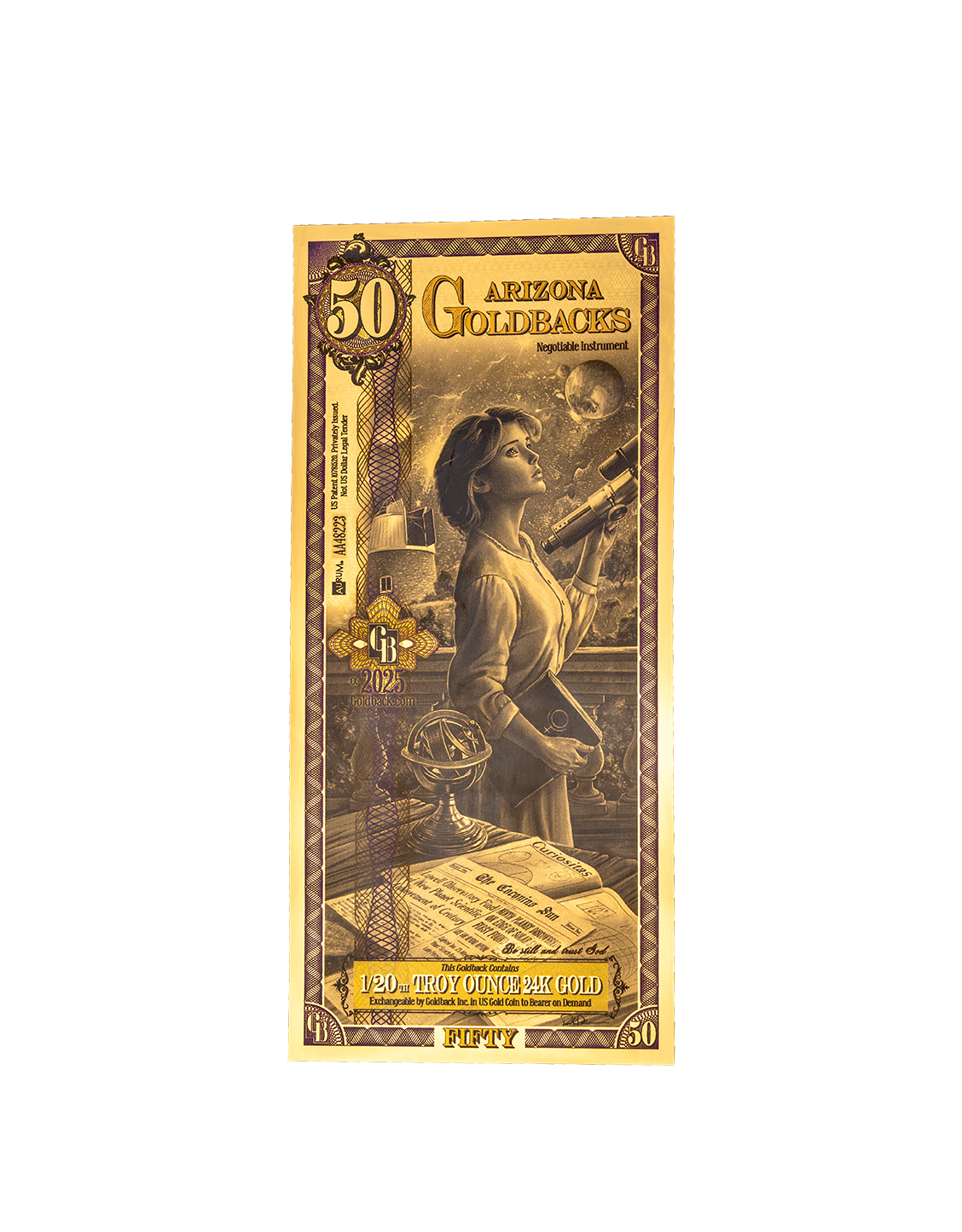50 Arizona Goldback | Aurum Gold Foil Note (24k)