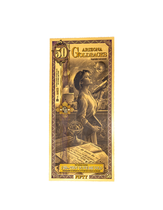 50 Arizona Goldback | Aurum Gold Foil Note (24k)