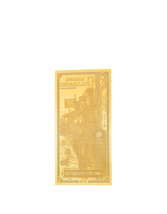 5 Arizona Goldback - Alpha Edition (α) | Aurum Gold Foil Note (24k)