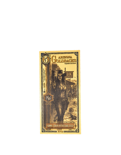 5 Arizona Goldback | Aurum Gold Foil Note (24k)