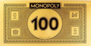 2024 Samoa Monopoly Currency Set - 5g Gold, 1g Gold, 5g Silver Notes & Royal Mint 50p Proof Coin