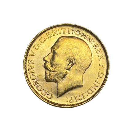 1918 Gold Sovereign Coin - George V - Rare: Perth Mint [NO VAT]