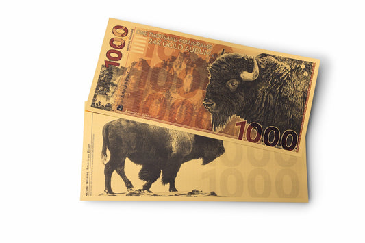 American Bison Aurum® 1000mg (One Gram) 24k Gold Note