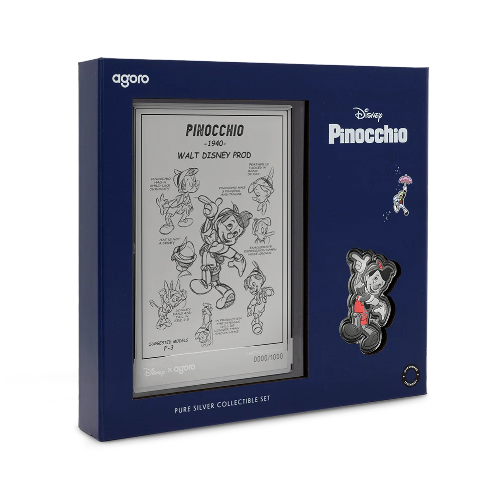 2026 Niue Disney Pinocchio 3/4oz Silver Collectible & 5g Foil Set