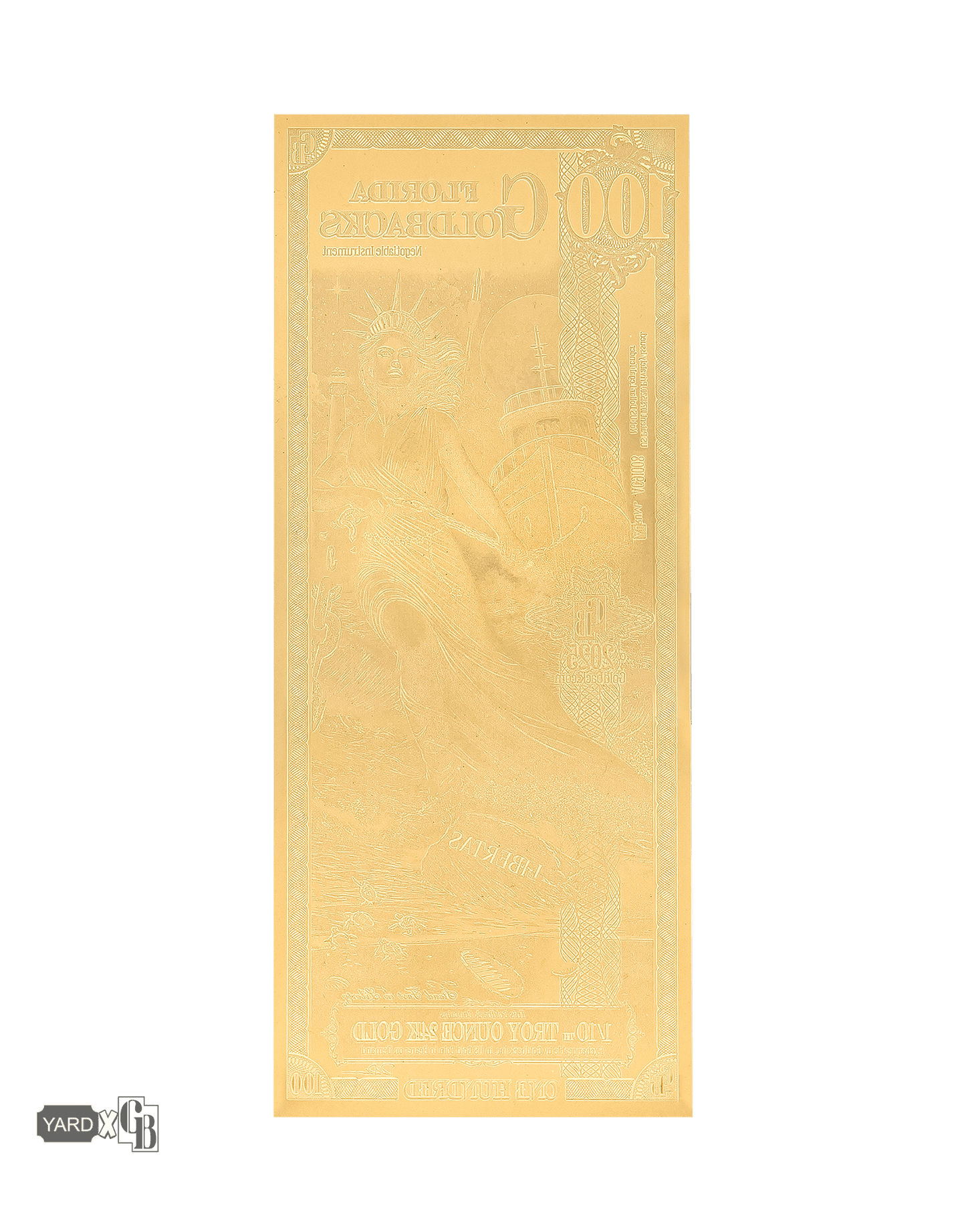 100 Florida Goldback | Aurum Gold Foil Note (24k)
