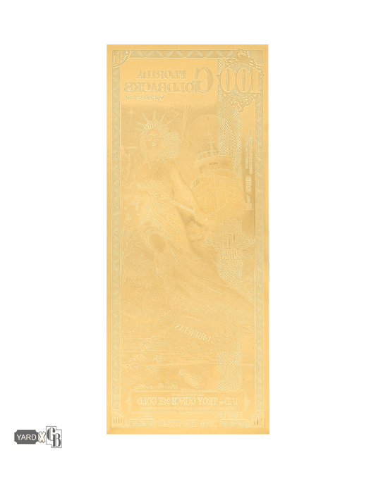 100 Florida Goldback - Alpha Edition (α) | Aurum Gold Foil Note (24k)