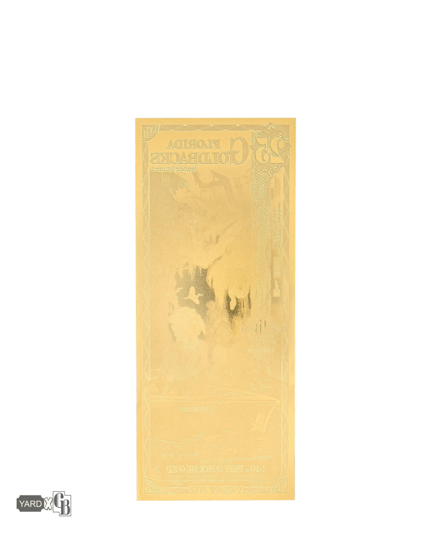 25 Florida Goldback | Aurum Gold Foil Note (24k)
