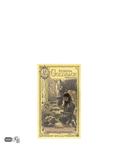 1/2 Florida Goldback | Aurum Gold Foil Note (24k)