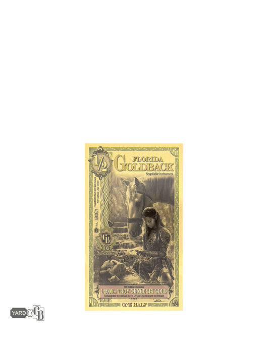 1/2 Florida Goldback | Aurum Gold Foil Note (24k)