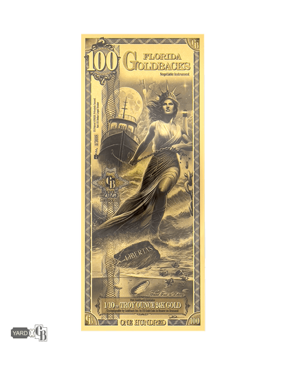 100 Florida Goldback | Aurum Gold Foil Note (24k)