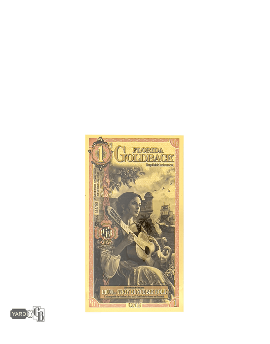 1 Florida Goldback | Aurum Gold Foil Note (24k)