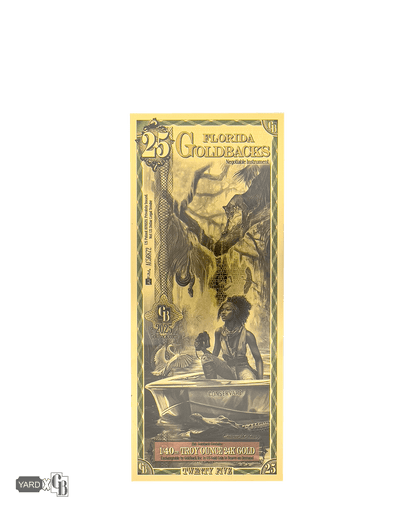 25 Florida Goldback | Aurum Gold Foil Note (24k)