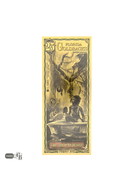 25 Florida Goldback | Aurum Gold Foil Note (24k)