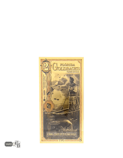 2 Florida Goldback | Aurum Gold Foil Note (24k)