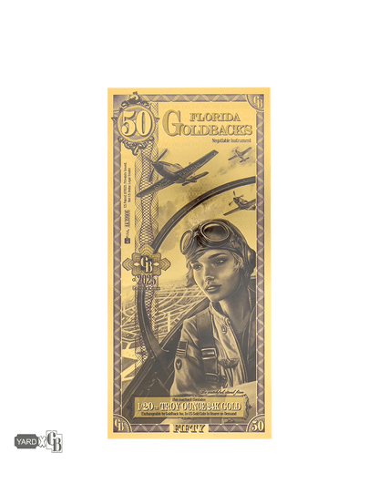 50 Florida Goldback | Aurum Gold Foil Note (24k)