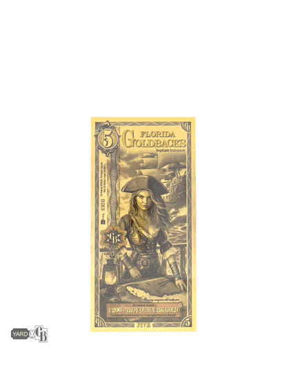 5 Florida Goldback | Aurum Gold Foil Note (24k)