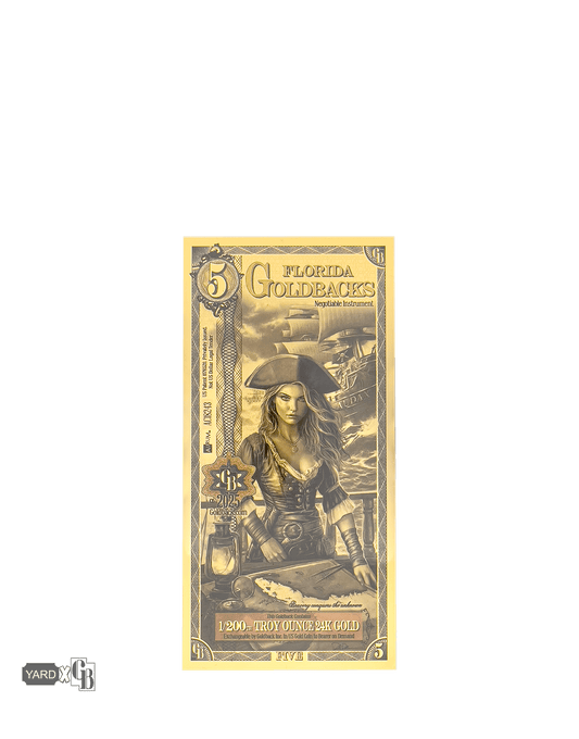 5 Florida Goldback | Aurum Gold Foil Note (24k)