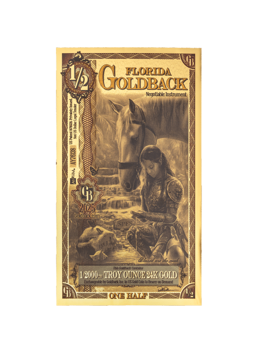 2025 half Florida Goldback front