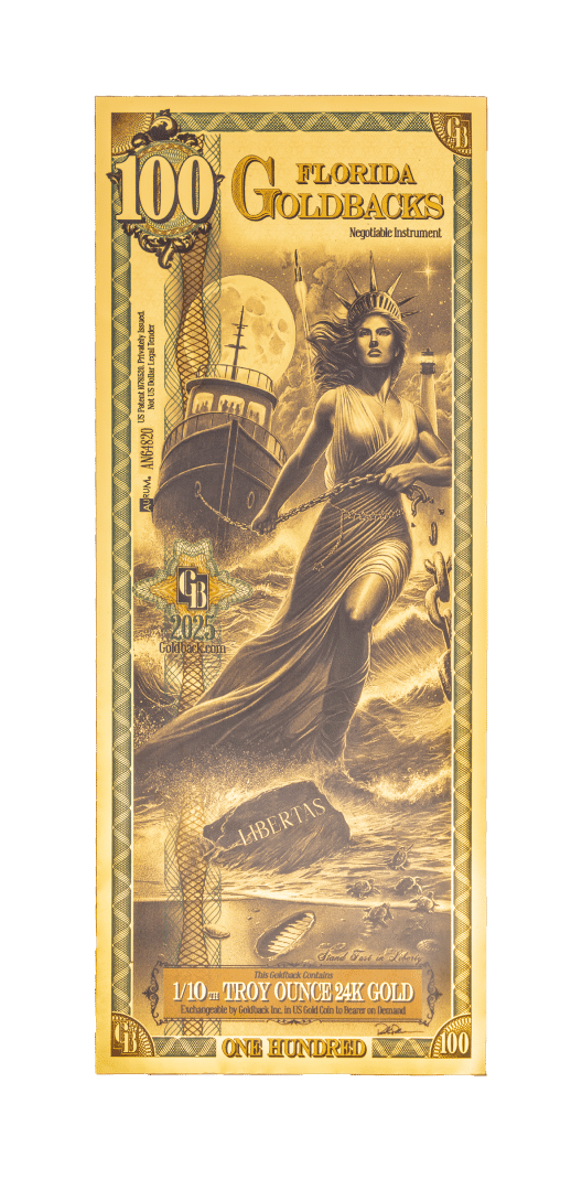 2025 100 Florida Goldback front