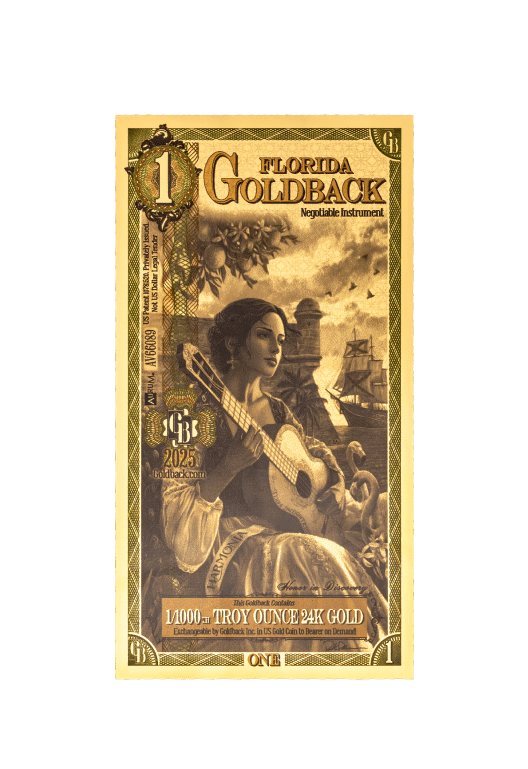 2025 1 Florida Goldback front