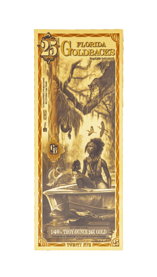 2025 25 Florida Goldback front