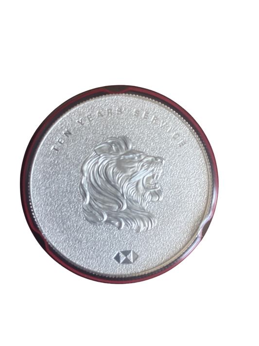 20g Silver HSBC 10 Years of Service Coin