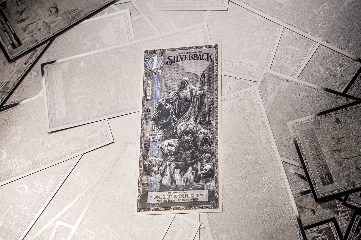 Rarest Silverback Silver Note 2025 Silverback Silver Note | Legends of Olympus: Hades | The Yard Mint