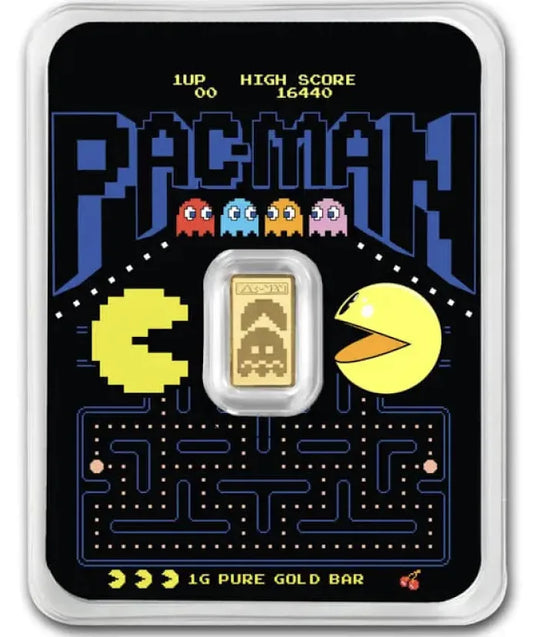 1 gram Gold Bar - PAC-MAN 45th Anniversary in TEP