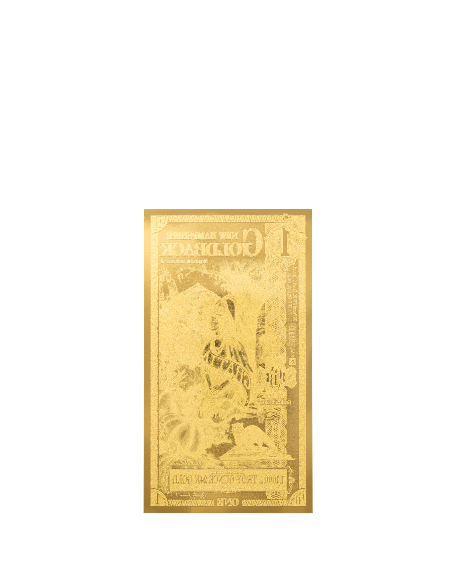 1 New Hampshire Goldback | Aurum Gold Foil Note (24k)