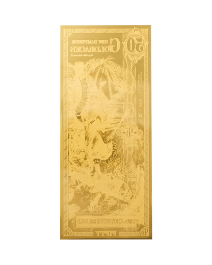 50 New Hampshire Goldback | Aurum Gold Foil Note (24k)