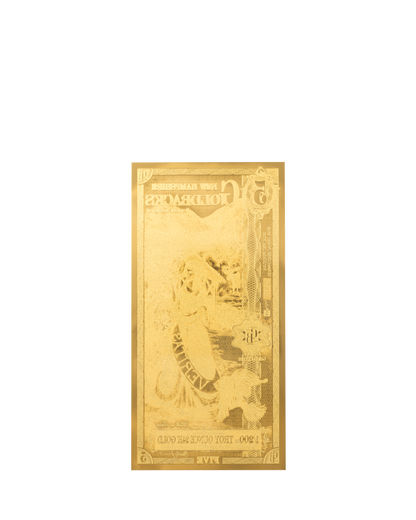 5 New Hampshire Goldback | Aurum Gold Foil Note (24k)