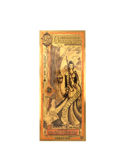25 New Hampshire Goldback | Aurum Gold Foil Note (24k)
