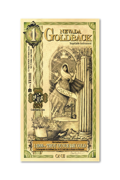 1 Nevada Goldback | Aurum Gold Foil Note (24k)