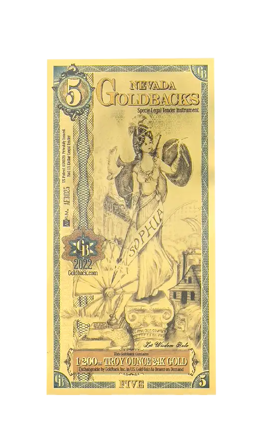 2022 5 Nevada Goldback front