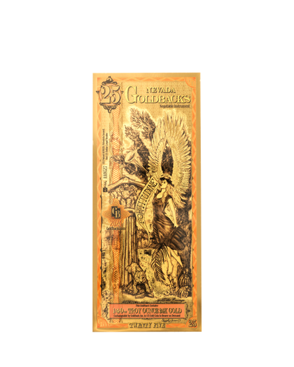 25 Nevada Goldback | Aurum Gold Foil Note (24k)