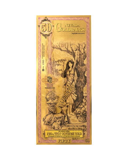 50 Nevada Goldback | Aurum Gold Foil Note (24k)