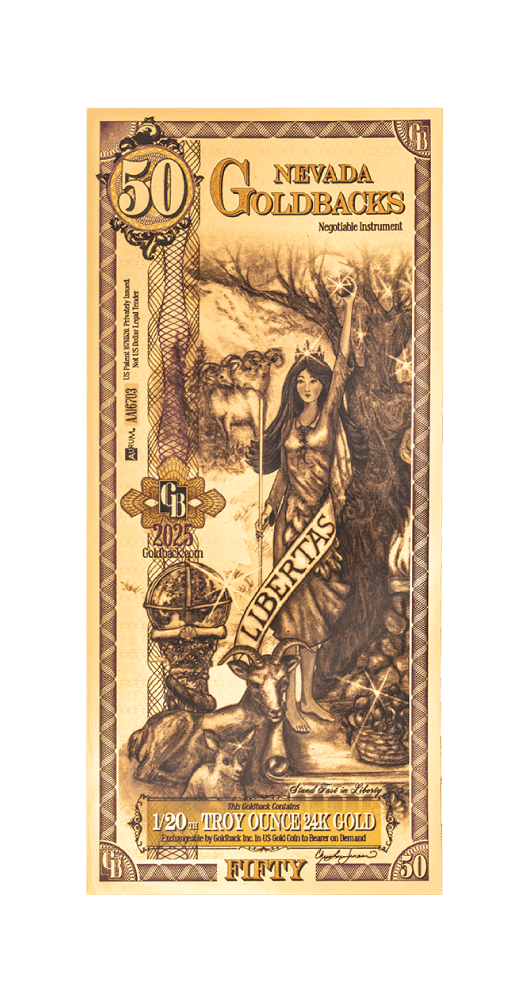 2025 50 Nevada Goldback front