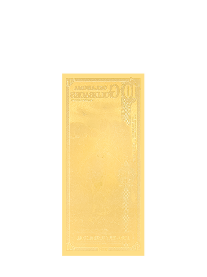 10 Oklahoma Goldback | Aurum Gold Foil Note (24k)
