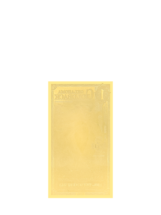 1 Oklahoma Goldback | Aurum Gold Foil Note (24k)