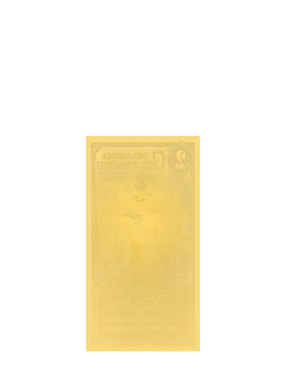 2 Oklahoma Goldback | Aurum Gold Foil Note (24k)