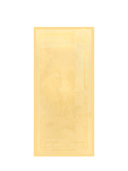 50 Oklahoma Goldback | Aurum Gold Foil Note (24k)