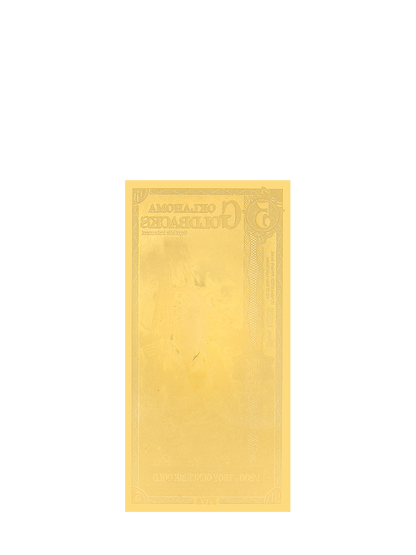 5 Oklahoma Goldback | Aurum Gold Foil Note (24k)