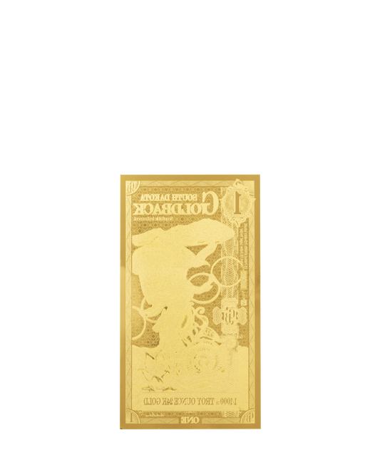 1 South Dakota Goldback | Aurum Gold Foil Note (24k)