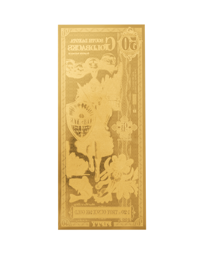 50 South Dakota Goldback | Aurum Gold Foil Note (24k)