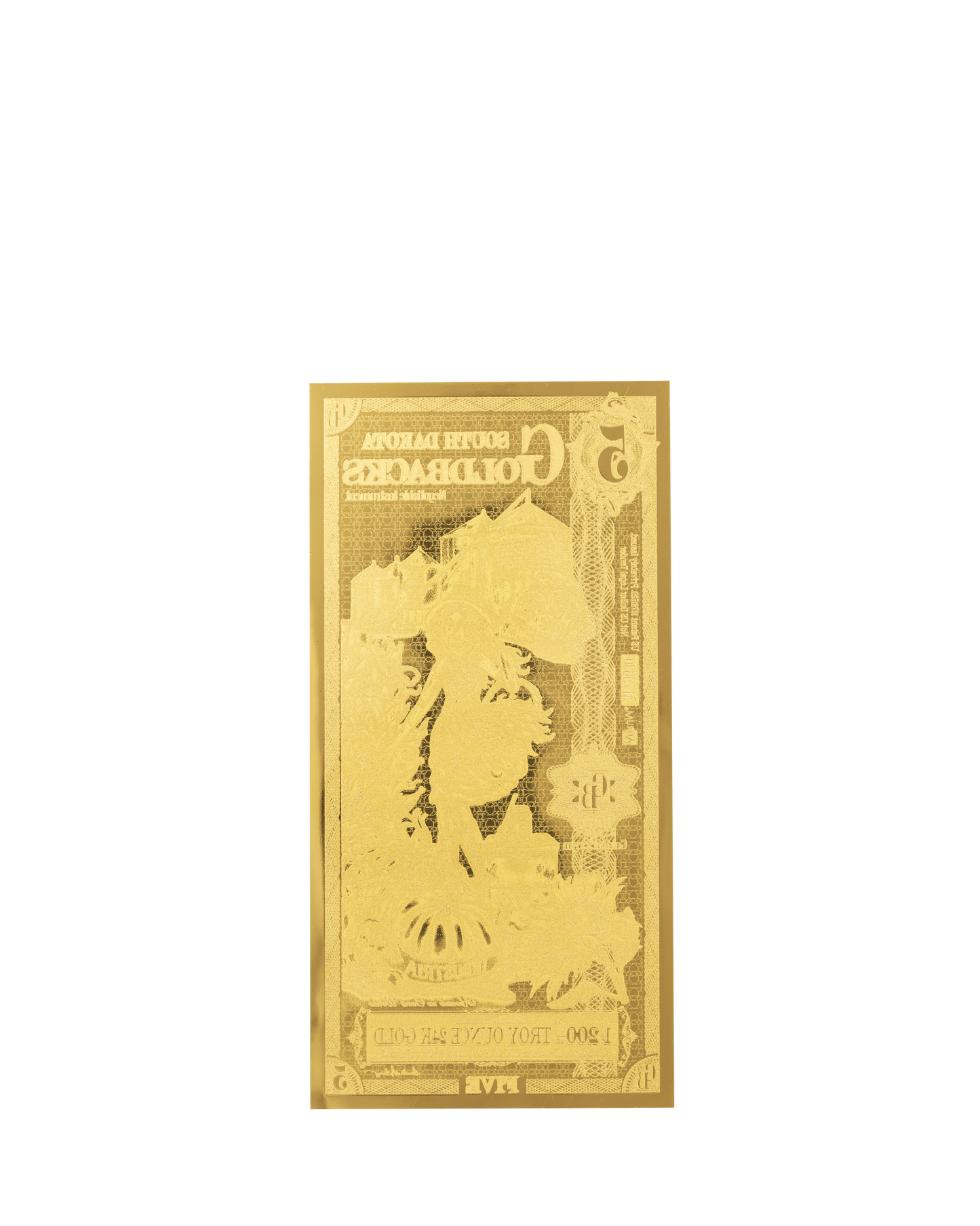 5 South Dakota Goldback | Aurum Gold Foil Note (24k)