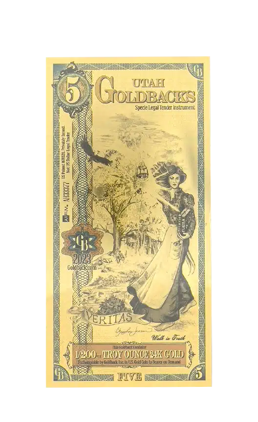 2023 5 Utah Goldback front