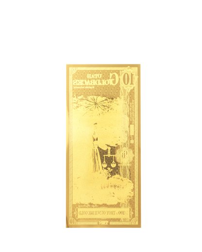 10 Utah Goldback | Aurum Gold Foil Note (24k)